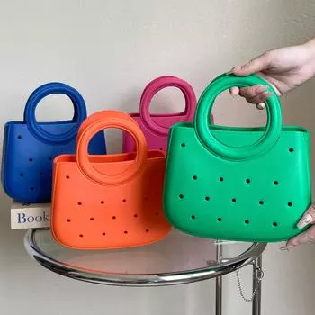 Сумка EVA Ultra-Light DIY Hole Handbag - женская модная пляжная сумка 30 pieces (1 box) зелёный