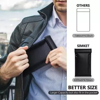 Сумка Фарадея Ноутбуки Планшеты Клетка Фарадея RFID Сигнальный Блок Сумка Огнестойкая Водонепроницаемая Фарадей XS