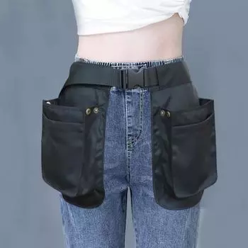 Сумка-фартук на пояс для улицы, большая вместимость, множество карманов, регулируемый ремень, многофункциональная, для спорта и сада