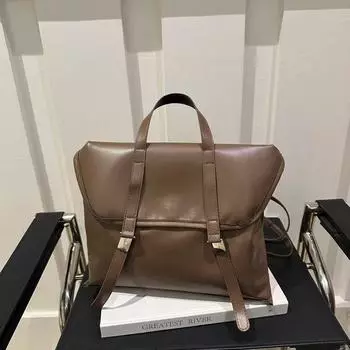 Сумка Feeling Handbag Большая вместимость Рюкзак Сумка Женская Ретро Пригородная Сумка-мессенджер Женская коричневый