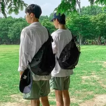 Сумка Harajuku Design из нейлона большой емкости, уличная сумка-мессенджер, мужская сумка-слинг для женщин в готическом стиле