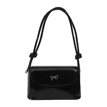 Сумка Harajuku Underarm, женская, симпатичная, из искусственной кожи, винтажная, сумка-мессенджер Y2k, милая, шикарная, сумка через плечо для девочек, модная, женская, сумочка One Size чёрный