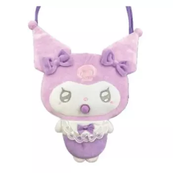 Сумка Hatayama Shoji Sanrio Petanko Angel Baby Kuromi Общая длина приблизительно В20 x Ш17 см 63202078 Вырубной штамп