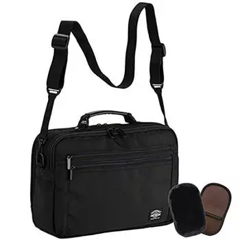 [Сумка Hirano] Сумка через плечо мужская A4 B5 вертикальная нейлоновая легкая 2-сторонняя ручная кладь горизонтальная многофункциональная дорожная деловая черная ширина