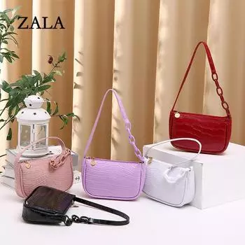 Сумка-хобо через подмышку женские сумки с рисунком крокодила сумка через подмышку модная интернет-знаменитость женская сумка через плечо белый