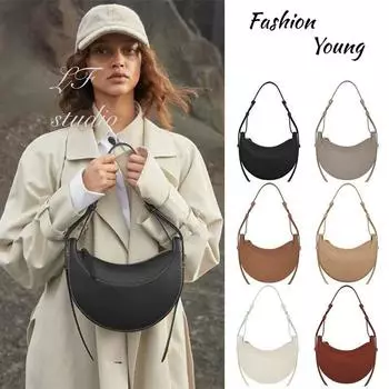 Сумка-хобо французского дизайна Niche, модная полукруглая женская сумка-слинг с узором личи, повседневная женская сумка-мессенджер из искусственной кожи на молнии, сумка-седло слоновая кость