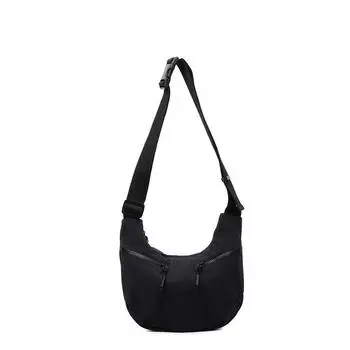 Сумка-хобо с несколькими карманами Женская наплечная сумка Легкая сумка кроссбоди Small чёрный
