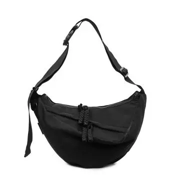 Сумка-хобо женская легкая на плечо, сумка-кроссбоди для поездок Small чёрный