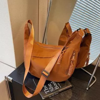 Сумка хобо женская сумка через плечо большая вместительная сумка через плечо однотонная спортивная сумка розовый