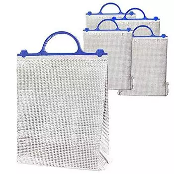 Сумка-холодильник 2л x 3 6л Алюминиевая Эко-сумка Алюминиевая сумка Термосумка-холодильник для активного отдыха на природе Спортивный день Прибл. Серебро. (5)