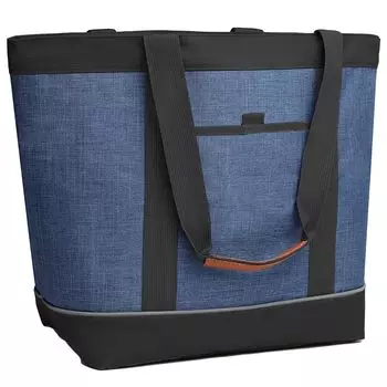 Сумка-холодильник Cooler Cold Thermal Tote Soft Eco Large Waterproof [FUPUTWO], изоляция, изоляция, сумка, охладитель, сумка, емкость, (военно-морской флот) [Элемент]
