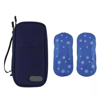 Сумка-холодильник для инсулина, мягкая ткань Оксфорд, компактная, портативная, диабетическая, дорожная сумка с 2 льдогенераторами