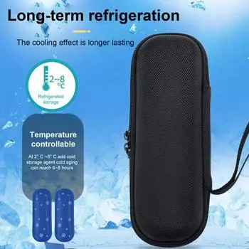 Сумка-холодильник для инсулина, сумка для хранения диабетических лекарств, изолированный прохладный органайзер синий