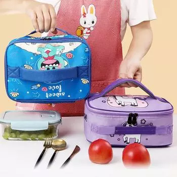 Сумка-холодильник для обеда для детей, мультяшные, для девочек и мальчиков, портативные термоконтейнеры для пикника, сумки для школьников, ланч-боксы
