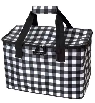 Сумка-холодильник для покупок L Gingham Black [Hannahula] TNS-WC-GBK-L