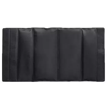 Сумка-холодильник для вина, пакет со льдом, портативный быстрозамораживающий гель, складной, застежка-липучка, универсальный, для пикника на открытом воздухе, охладитель для пивных бутылок чёрный