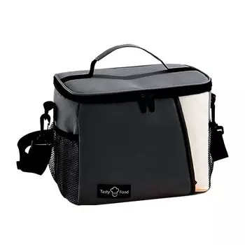 Сумка-холодильник маленькая мягкая 8 л, складная FISH-BOMB (черный)