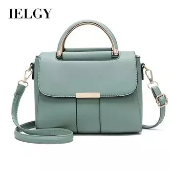 Сумка IELGY, женская сумка через плечо с дикой диагональю, женские однотонные женские модные сумки, простые трендовые сумки большой вместимости чёрный