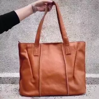 Сумка из 100% натуральной кожи, большая вместительная женская кожаная сумка, известная марка, большая женская сумка на плечо, большая сумка S чёрный