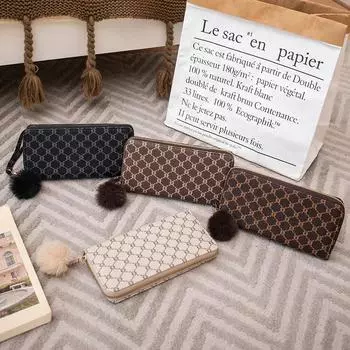 Сумка из цветочного материала втрое, ручная сумка, новый женский кошелек, свежая и повседневная мелочь, красный конверт. белый