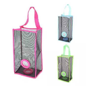 Сумка из дышащей сетки, подвесной кухонный мешок для мусора, упаковочная сумка для хранения, сумки для покупок S