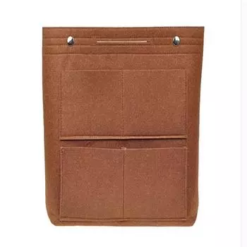 Сумка из фетра с несколькими карманами, косметический органайзер-кошелек, многофункциональный органайзер для больших сумок и формирователей сумок 17*7*18 темно-серого