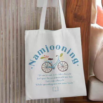 Сумка из холщовой ткани с принтом, повседневная большая сумка, женская сумка для покупок из экологичного материала, большая вместительная сумка, которую можно стирать 0