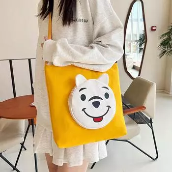 Сумка из холщовой ткани с рисунком для женщин 2024 года, новая модная сумка для покупок с принтом и простой текстурой, сумка-тоут для поездок на работу розовый