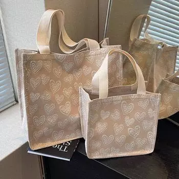 Сумка из холста для старшеклассников, женская, 2024 года, новая сумка для поездок на работу, универсальная сумка через плечо