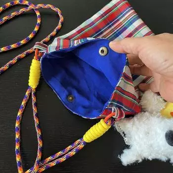 Сумка из холста с принтом в клетку, ретро-богемная сумка-мессенджер, универсальная сумка с кисточками для путешествий Style 5