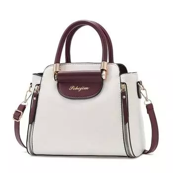 Сумка из искусственной кожи для женщин, модная маленькая квадратная сумка-тоут, повседневная универсальная сумка через плечо и через плечо чёрный