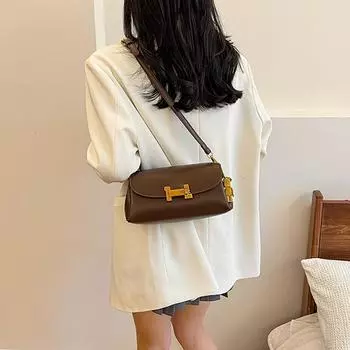 Сумка из искусственной кожи, маленькая и роскошная, с пряжкой H, через плечо, через плечо, дизайнерская сумка через плечо