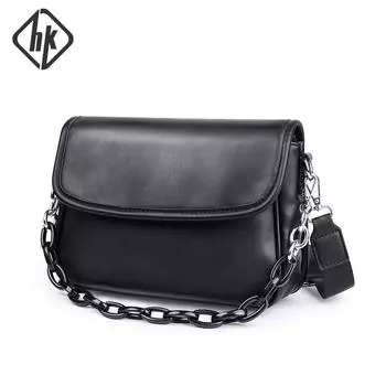 Сумка из искусственной кожи, мужская сумка через плечо, роскошная сумка через плечо, водонепроницаемая мужская и женская трендовая дизайнерская сумка-мессенджер, черный цвет
