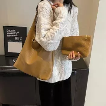 Сумка из искусственной кожи под мышками, женская большая сумка, дорожная сумка на плечо