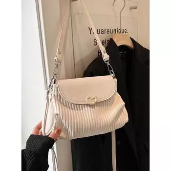 Сумка из искусственной кожи с подмышками для женщин, высококачественная текстурированная маленькая сумка через плечо, женская повседневная сумка из мягкой кожи