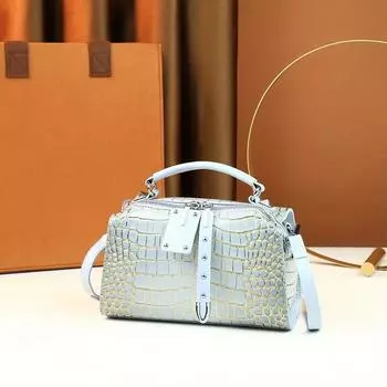 Сумка из крокодиловой кожи для женщин, легкая сумка из полиуретана для повседневного использования, элегантная и шикарная