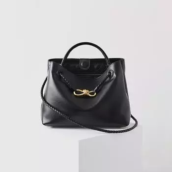 Сумка из натуральной кожи 2025 года: Высококачественная коровья кожа, металлическая пряжка, универсальная сумка через плечо Small