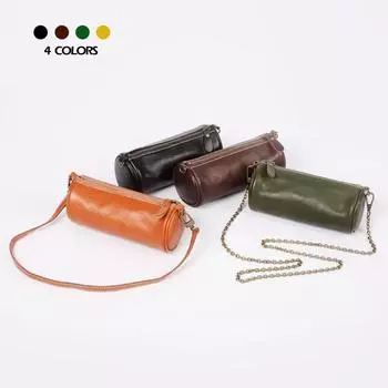 Сумка из натуральной кожи для мобильного телефона, сумка для подмышек, литературная кожа растительного дубления, сумка-мессенджер ручной работы чёрный