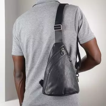 Сумка из натуральной кожи для мужчин, черная кожаная сумка через плечо, ретро-кошелек, подарок для ручной клади