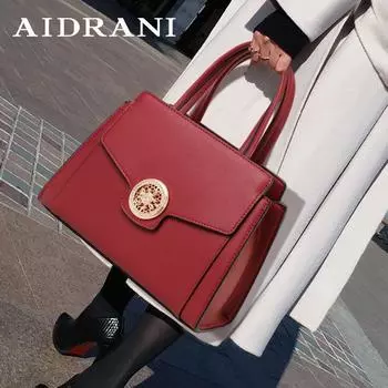 Сумка из натуральной кожи для женщин с чувством роскоши, новая красная свадебная сумка 2024 года, вместительная сумка для мам среднего возраста, дамская сумочка бордовый