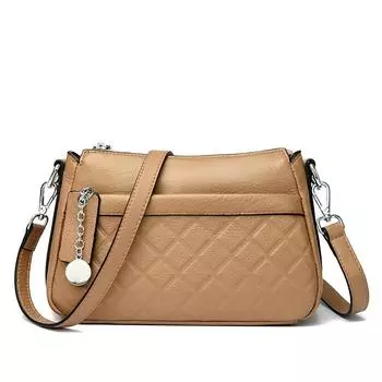 Сумка из натуральной кожи для женщин. Кожаные сумки для отдыха. Маленькие сумки через плечо. Сумка на плечо из 3 слоев.