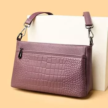 Сумка из натуральной кожи для женщин, роскошная мягкая кожаная женская сумка через плечо с ретро-узором из камня, большая вместимость, женская сумка через плечо