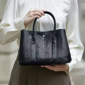 Сумка из натуральной кожи для женщин Уникальная сумка через плечо Черные сумки Высокого класса Бизнес Оригинал Новое поступление Ограниченное количество