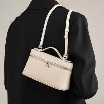 Сумка из натуральной кожи высокого качества, женская кожаная сумка с клапаном первого слоя, сумка из воловьей кожи, новинка 2023, портативная сумка через плечо чёрный