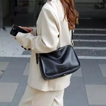 Сумка из натуральной кожи, женская летняя сумка через плечо большой вместимости, женская сумка, сумка через плечо из натуральной кожи коричневый