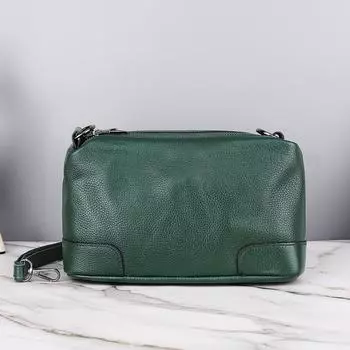 Сумка из натуральной кожи женская, темпераментная, атмосфера, мягкая кожа, сумка для мамы среднего возраста, сумка через плечо на одно плечо, сумка для мобильного телефона зелёный