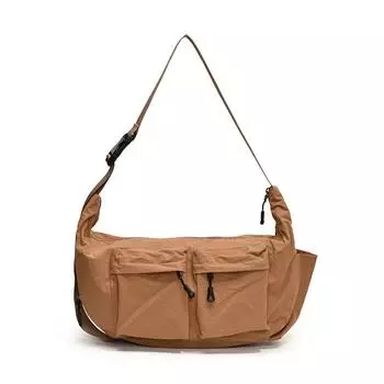 Сумка из нейлона Niche, женская, новинка 2024 года, осень-зима, женская, студенческая, сумка через плечо, универсальная, повседневная, сумка-мессенджер коричневый