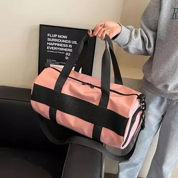 Сумка из нейлоновой ткани для женщин, большая вместимость, 2024, новая универсальная сумка-мессенджер для деловых поездок, ручная дорожная сумка премиум-класса чёрный