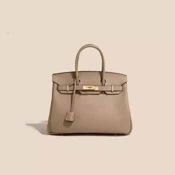 Сумка из платиновой кожи первого слоя, высококлассный модный темперамент, женская сумка из натуральной кожи, классическая универсальная сумка-тоут, тренд 20#20*10*15cm