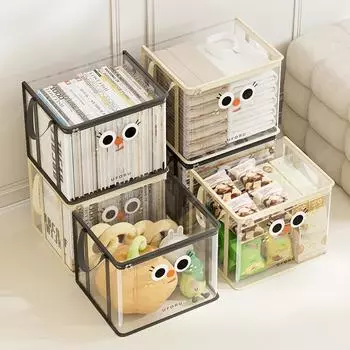 Сумка из ПВХ для одежды, прозрачная сумка для хранения, портативная, большой емкости, для книг, игрушек, на молнии, пылезащитная корзина для хранения дома